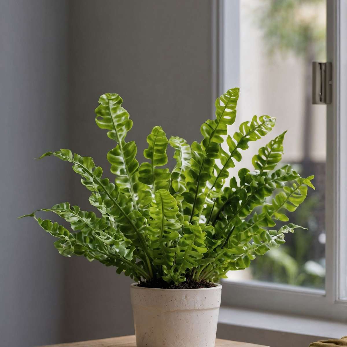 Asplenium Birds Nest Fern Houseplant - Crispy Wave - Height 25-40cm