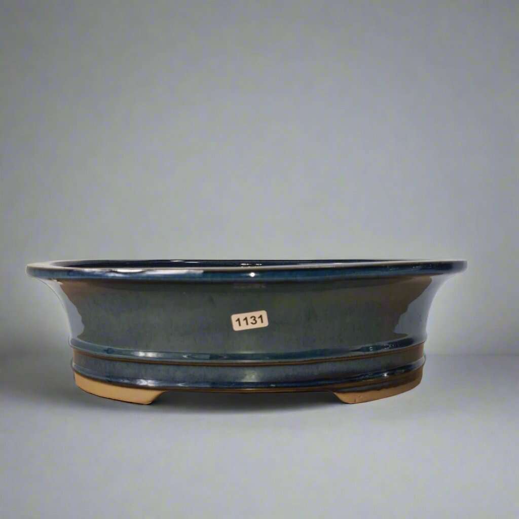 31cm_Glazed_Bonsai_Pot_Oval_31cm_x_24cm_x_9cm_Blue_-_Yorkshire_Bonsai-21378