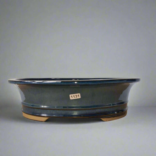 31cm_Glazed_Bonsai_Pot_Oval_31cm_x_24cm_x_9cm_Blue_-_Yorkshire_Bonsai-21378