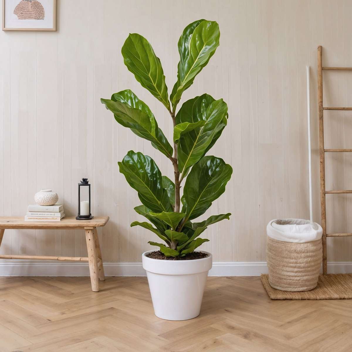 Fiddle Leaf Fig Ficus Lyrata Plant - Height 70-90cm