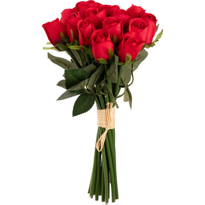 Fake Red Rose Bouquet: 15 Roses