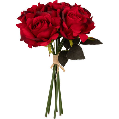 Artificial Red Roses: Bunch of 6