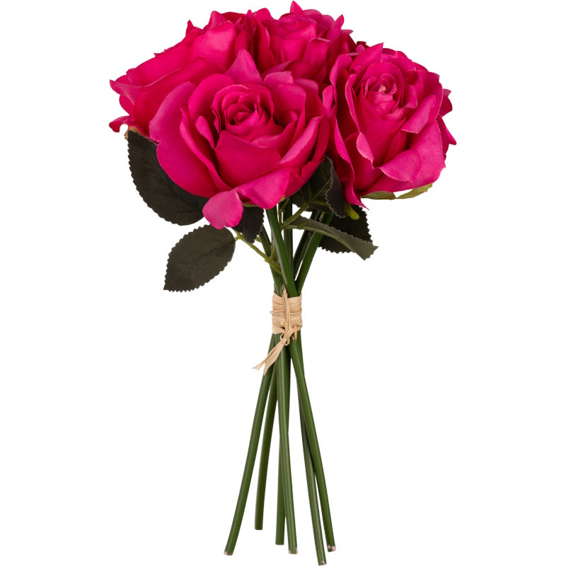 Dark pink artificial roses