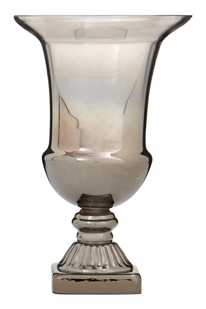 Alexa Silver Ombre Finish Glass Small Vase