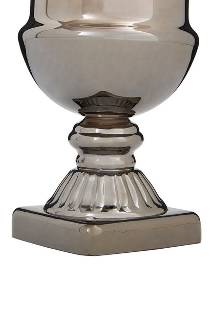 Alexa Silver Ombre Finish Glass Small Vase
