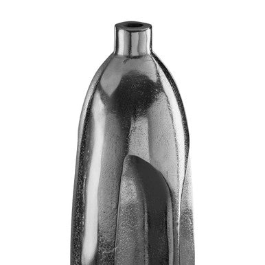 Small Silver Face Tall Vase | Viso