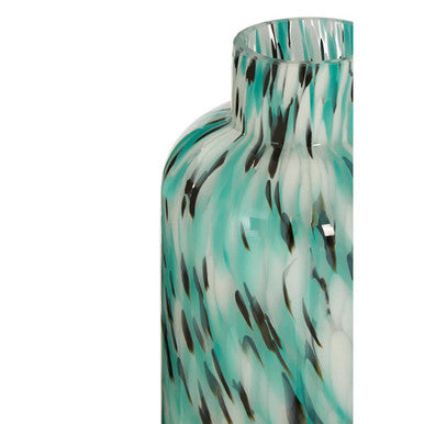 Large Turquoise Speckle Vase | Calla