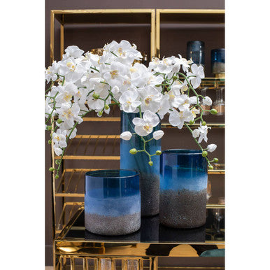 Small Blue Sand Effect Vase | Chiara
