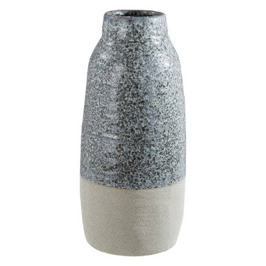 Grey Speckled Bottled Vase | Caldera