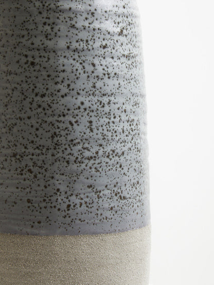 Grey Speckled Bottled Vase | Caldera