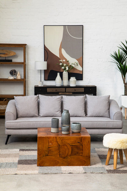 Grey Speckled Bottled Vase | Caldera