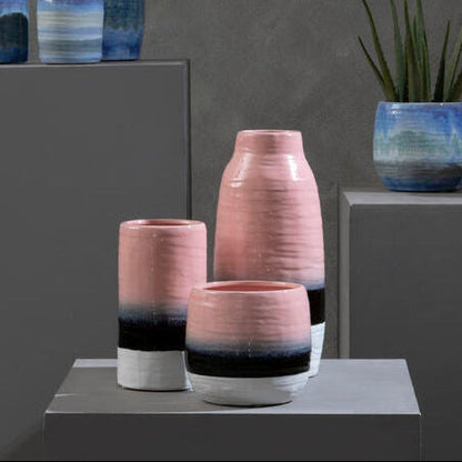 Dip Dye Effect Cylindrical Vase | Caldera