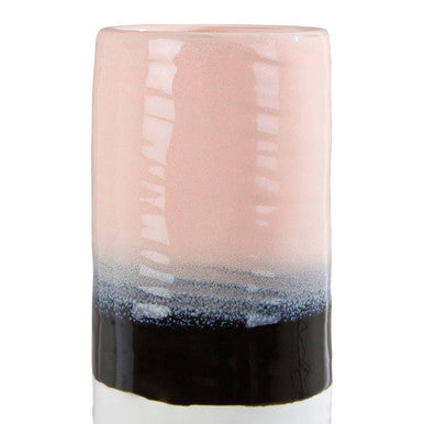 Dip Dye Effect Cylindrical Vase | Caldera