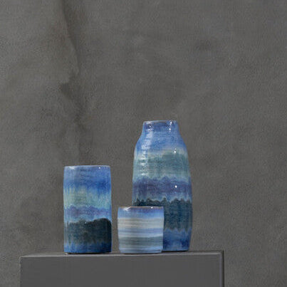 Gradient Blue Vase | Caldera