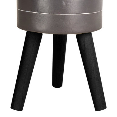 Small Black and White Finish Planter | Darnell