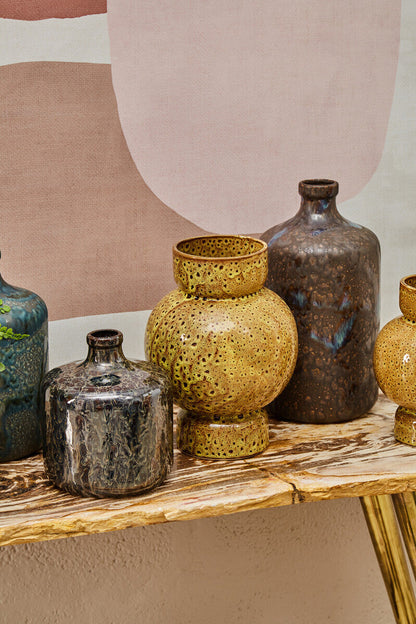 Dark Blue Bottle Vase | Silas