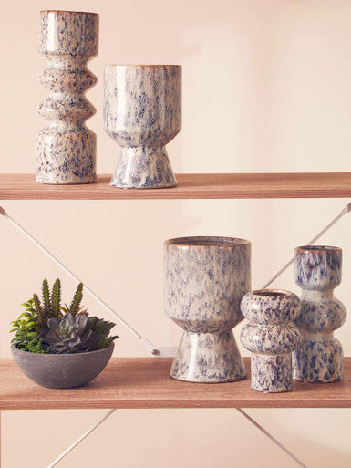 Small Beige Speckled Planter | Shai