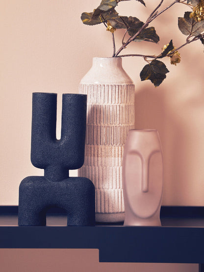 Grey Small Face Design Vase | Viso