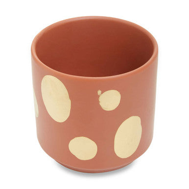 Small Terracotta Gold Spotted Planter | Yuri