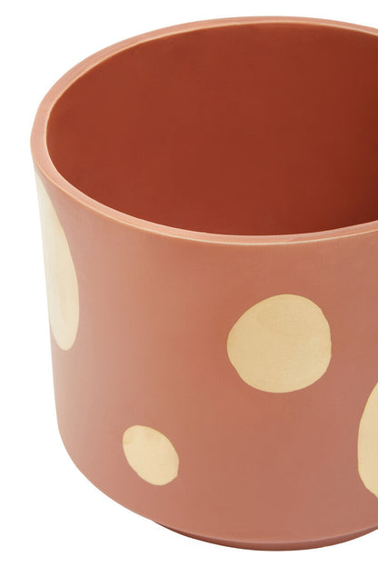 Large Terracotta Gold Spotted Planter | Yuri