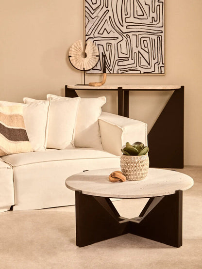 Large Cream Textured Ceramic Planter | Yana