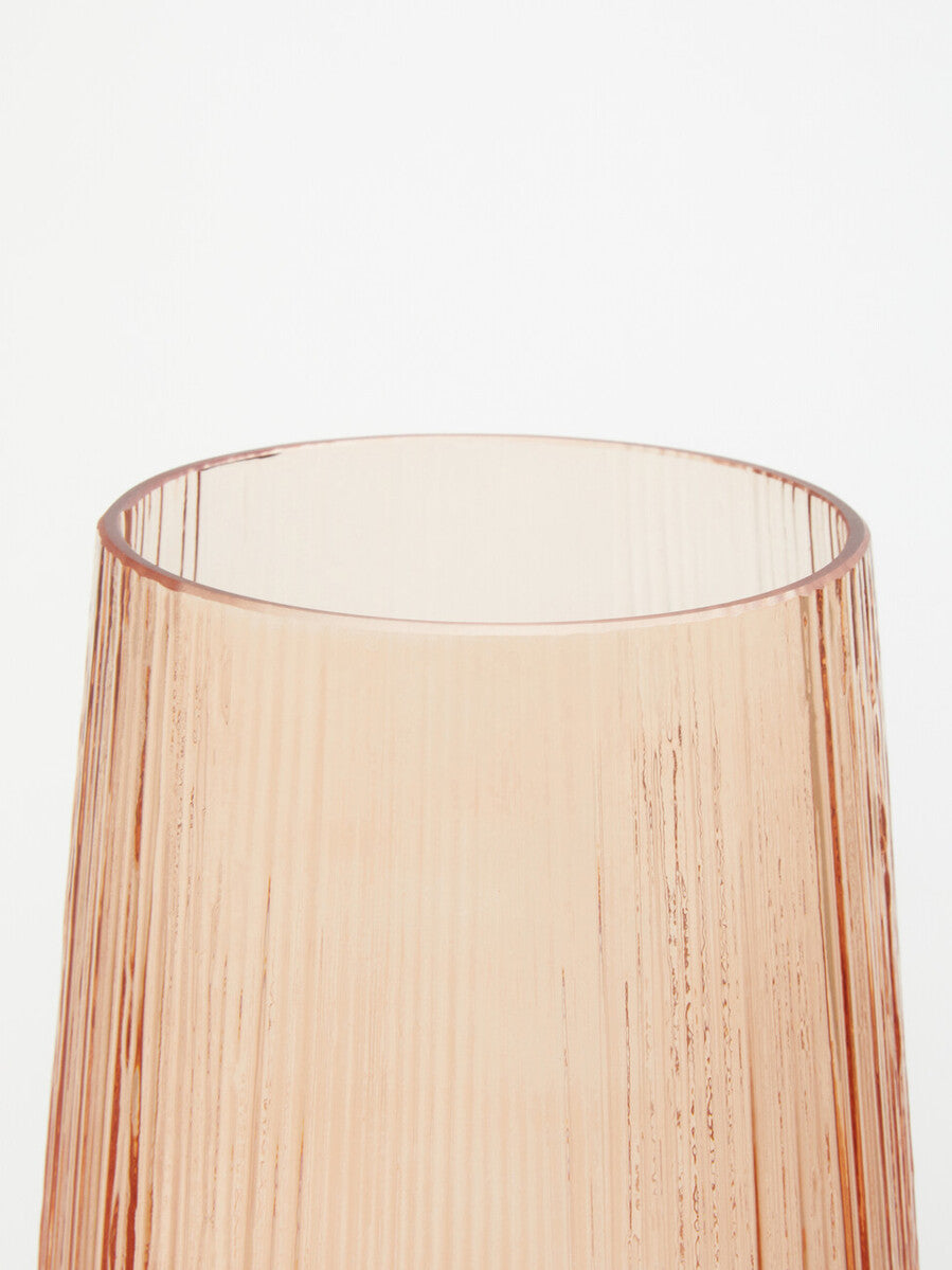 Large Light Amber Glass Vase | Esma