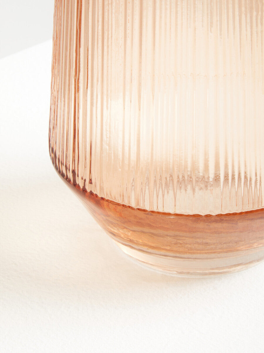 Large Light Amber Glass Vase | Esma