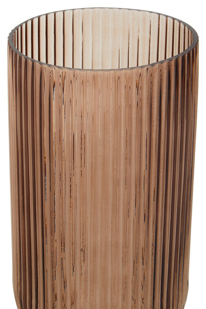 Large Amber and Brown Glass Vase | Esma