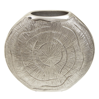 Small Oak Effect Silver Finish Vase | Silva