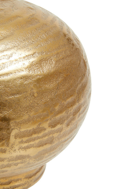Small Abstract Gold Finish Vase | Deomali