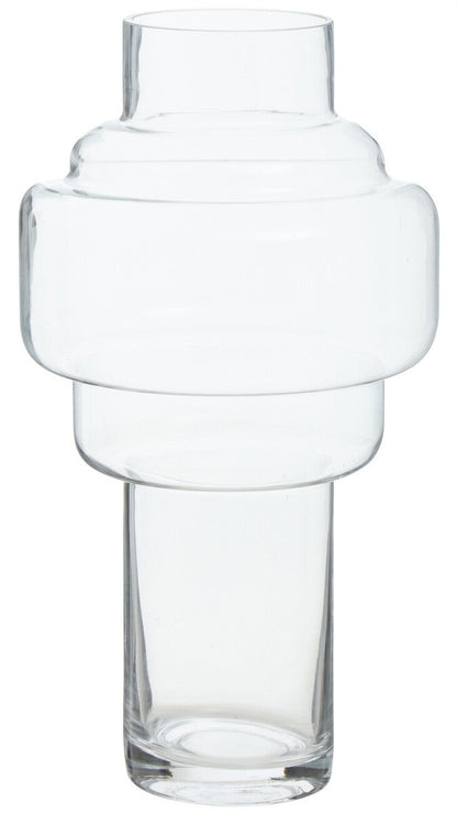 Stacked Design Large Glass Vase | Cayden