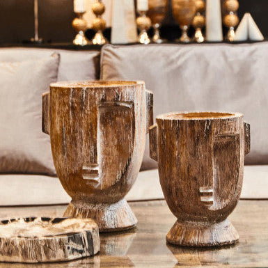 Large Rustic Face Planter | Darnell