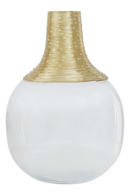 Glass and Gold Small Vase | Glynn