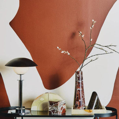 Red Marble Tapered Vase | Salmo