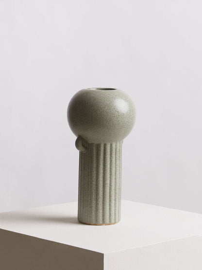 Large Speckled Green Vase | Calcita