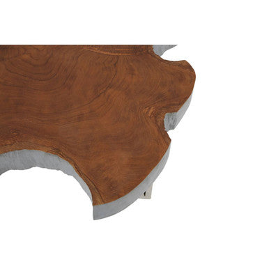 Surak Teak Wood Live Edge Side Table