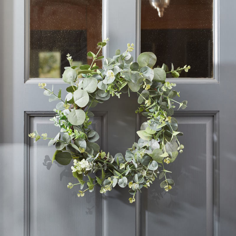 Green Eucalyptus Wreath Door Decoration 40cm