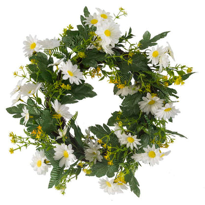 Daisy Wreath Door Decoration 40cm