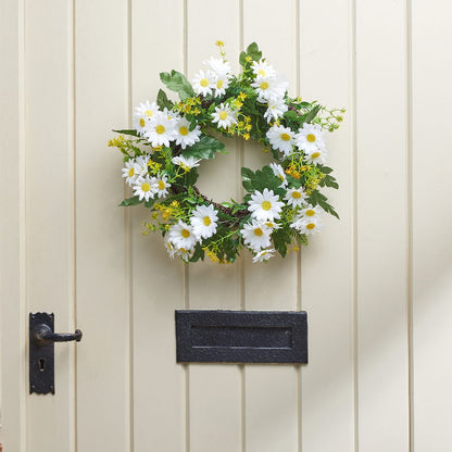 Daisy Wreath Door Decoration on a door