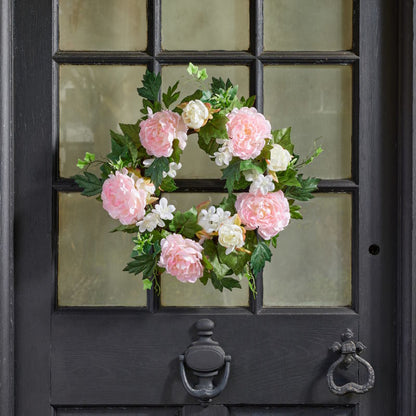 Artificial Peony Wreath: Perfect Maintenance-Free Decoration