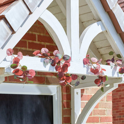 Violet Eucalyptus Garland Wedding Decoration as a porch decoration