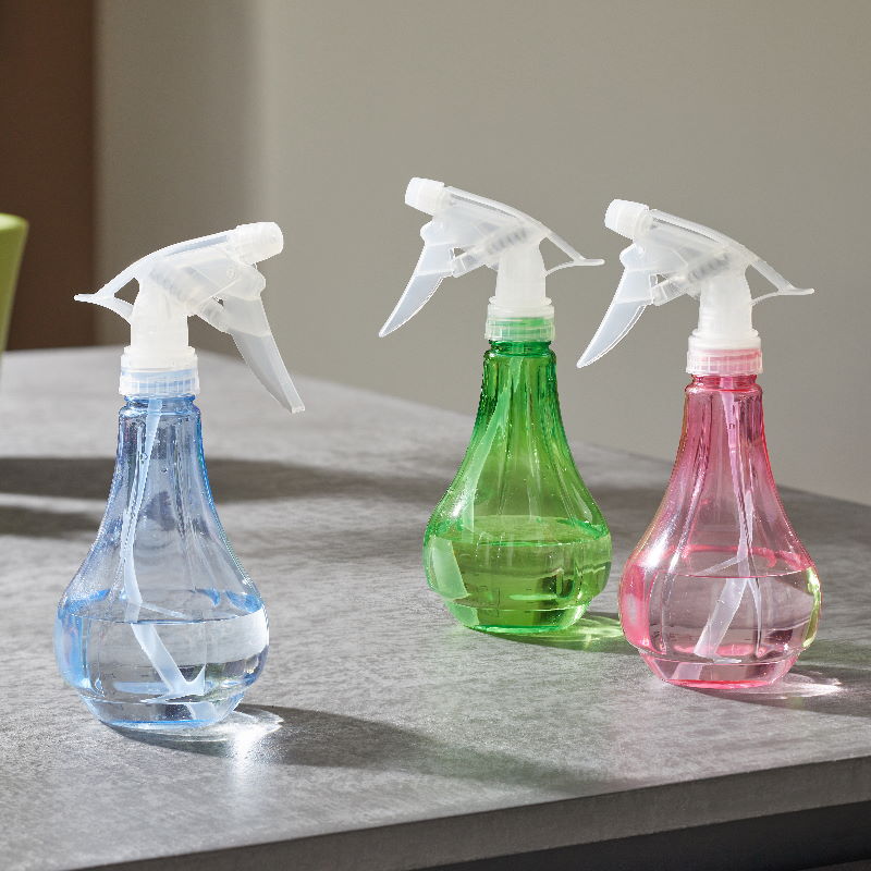 Plastic Plant Spray Bottles on a table