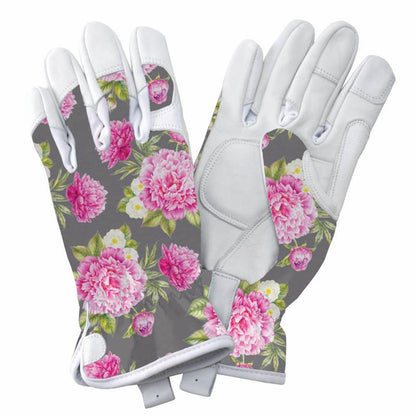 Peony Premium Leather Womens Gardening Gloves