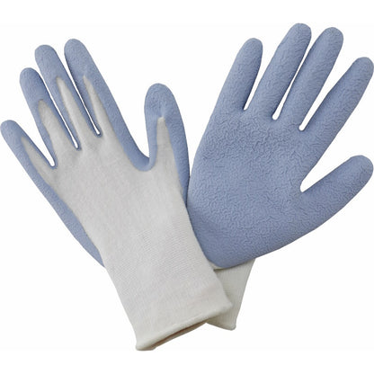 Womens Bamboo Gardening Gloves Light Blue Small