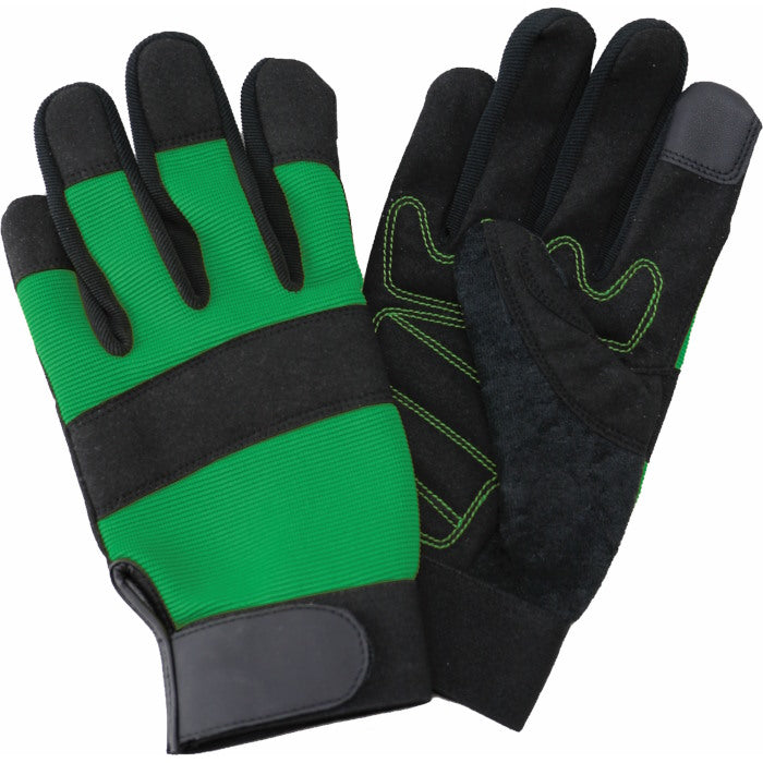 Green Flex Mens Gardening Gloves Kent and Stowe