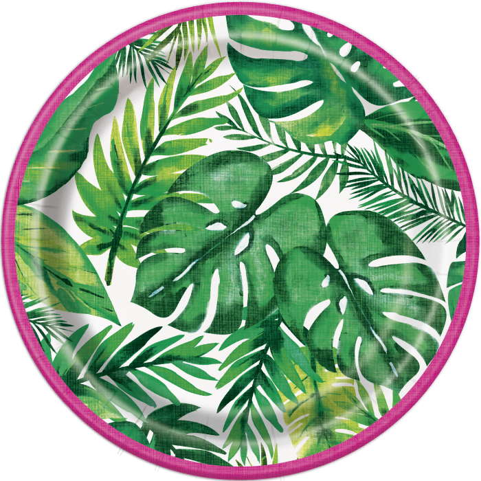 Tropical Leaf Paper Plates