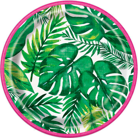 Tropical Leaf Paper Plates