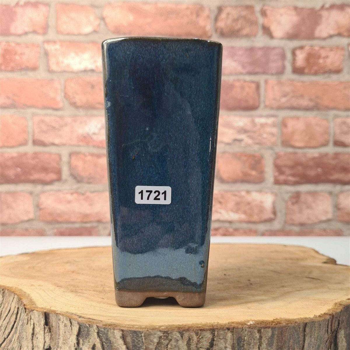 7cm_Glazed_Bonsai_Pot_Cascade_7cm_x_15cm_Blue_-_Yorkshire_Bonsai-22325