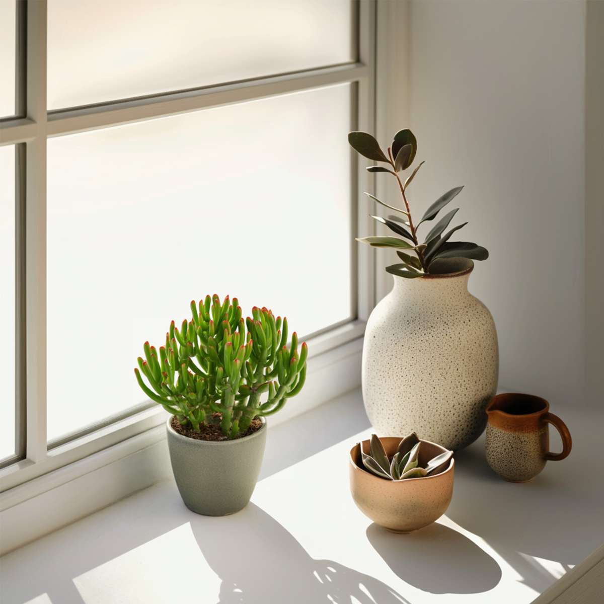 Crassula Ovata 'Gollum' Jade Plant - Height 15-25 cm