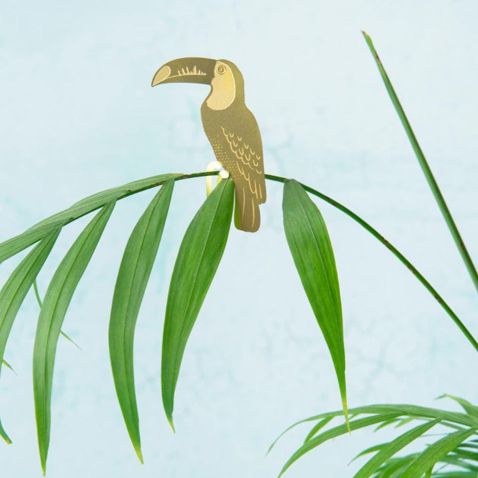 Plant Animal Toucan Houseplant Hanging Decoration